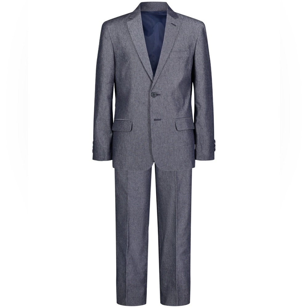 Nautica Big Boys Iridescent Twill Suit, 2 Piece Set Size 10